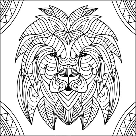 Lion Mandala Coloring Pages Coloring Pages