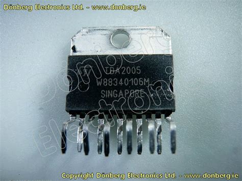 Semiconductor: TDA2005 (TDA 2005) - 2X10W STEREO AMPLIFIER...