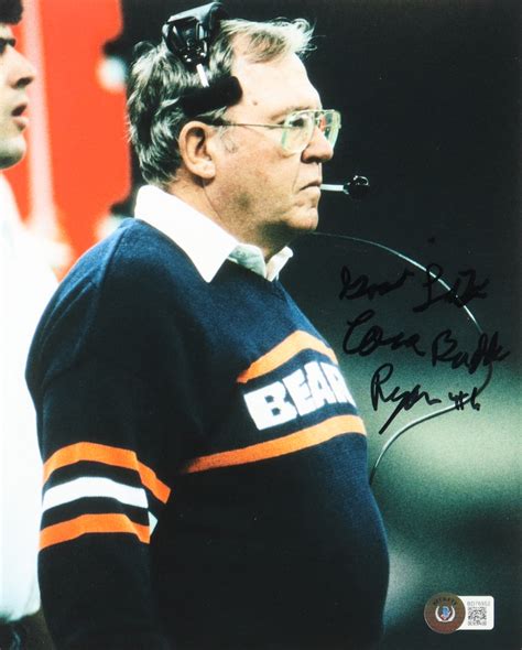 Buddy Ryan Signed Bears 8x10 Photo Inscribed "Good Luck" & "Coach ...