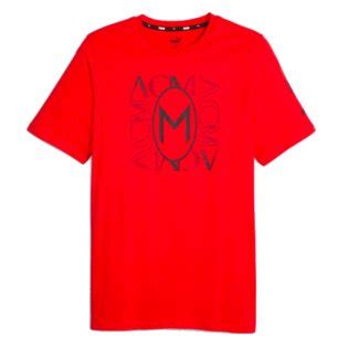 Ac Milan Ftblcore Graphic Tee Red Uksoccershop