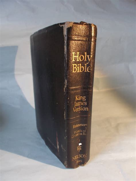 聖書 祈祷書 英語 再生革表紙 Holy Bible King James Version 天金 三方金 洋書 古本 ビンテージ Thomas