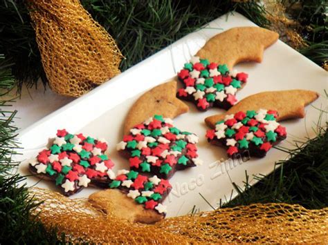 Biscoito de café cobertura de chocolate para o Natal