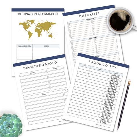 Travel Planner Printable 27 Pages Neat House Sweet Home Online Store