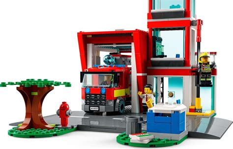 Lego City Fire Station Set 60320 The Minifigure Store Official Lego