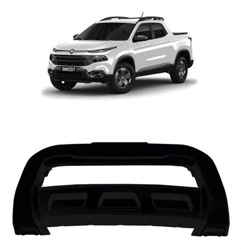 Overbumper Aplique Parachoque Fiat Toro Preto