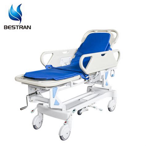 Hospital Emergency Transfer Stretcher Manual Transport Trolley Price