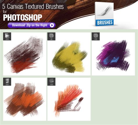 Текстурные кисти для имитации холста | MyPhotoshop.ru