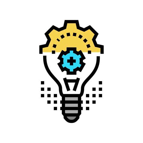 innovation light bulb color icon vector illustration  vector