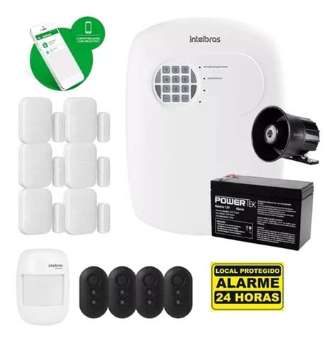 Kit Alarme Intelbras Sensores Sf 6 Magnéticos E 1 Infra Frete grátis