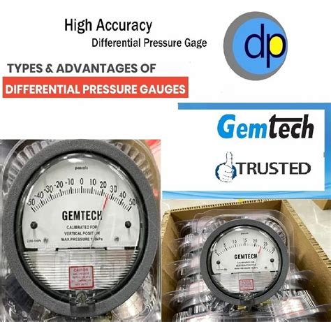 Gemtech G Differential Pressure Gauges Inch At Rs