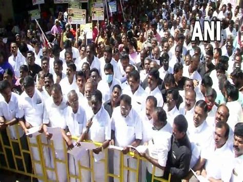 Aiadmk Protest Against Arrest Of Ex Tn Minister Jayakumar Theprint