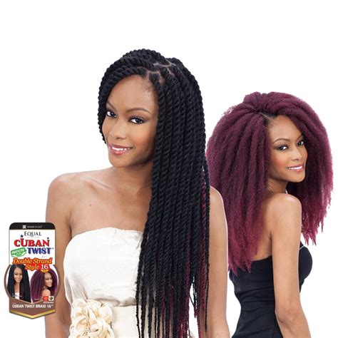 Freetress Equal Synthetic Hair Braids Havana Twist Style Cuban Twist