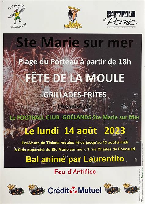 Fête de la moule Sainte Marie sur Mer Loire Atlantique