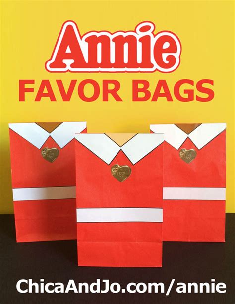 Annie Movie Party Favor Bags Chica And Jo