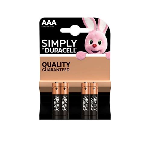 Μπαταρίες Αλκαλικές Duracell Simply AAA LR03