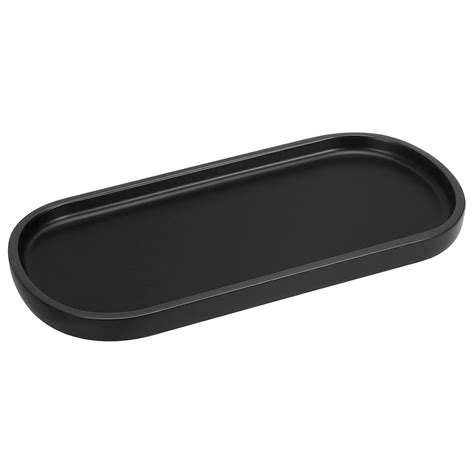 Luxspire Vanity Tray Toilet Tank Oval Storage Tray Resin Bathtub Tray