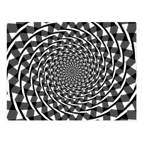 Fraser spiral illusion postcards | Zazzle