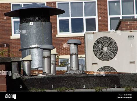 Exeter Devon Uk October 28 2018 Roof Top Air Con And Ventilation