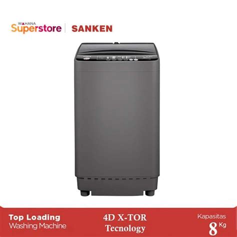 Jual Sanken Mesin Cuci Top Loading 8 KG AW S807J Di Seller WAHANA