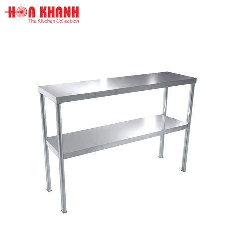 Kệ bàn inox 2 tầng phẳng CÔNG TY HOA KHANH