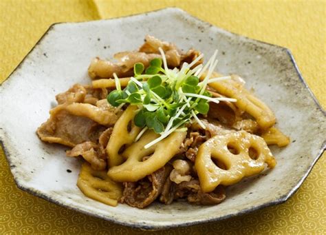 【豚肉とれんこんの甘辛炒め】jaふれあい食材宅配 熊本 栄養士が作るヘルシーレシピ