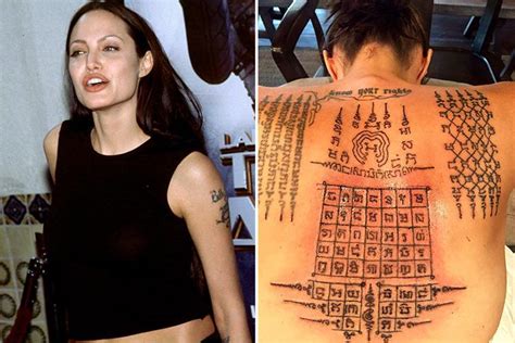 List of All Angelina Jolie Tattoos and Their Meanings (Including New ...