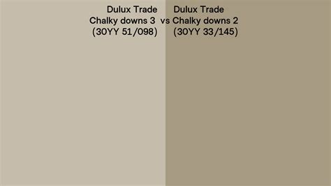 Dulux Trade Chalky Downs 3 Vs Chalky Downs 2 Side By Side Comparison