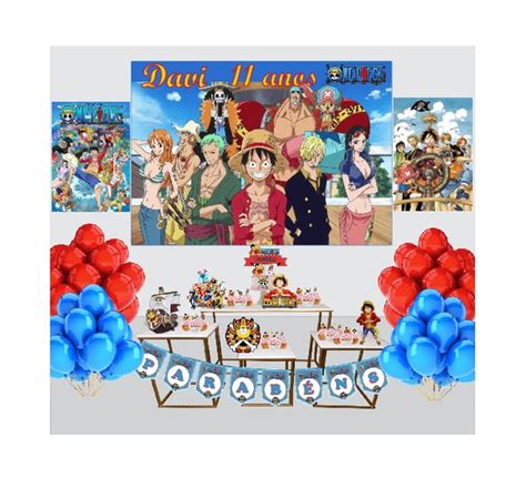 Painel Festa Decoracao One Piece Produtos Elo