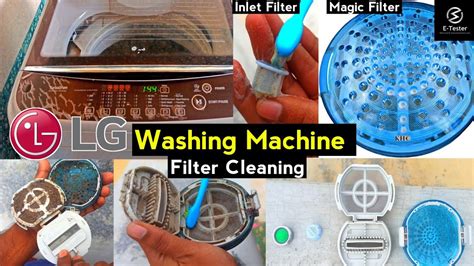 How To Clean LG Washing Machine Filters Top Load ETester YouTube