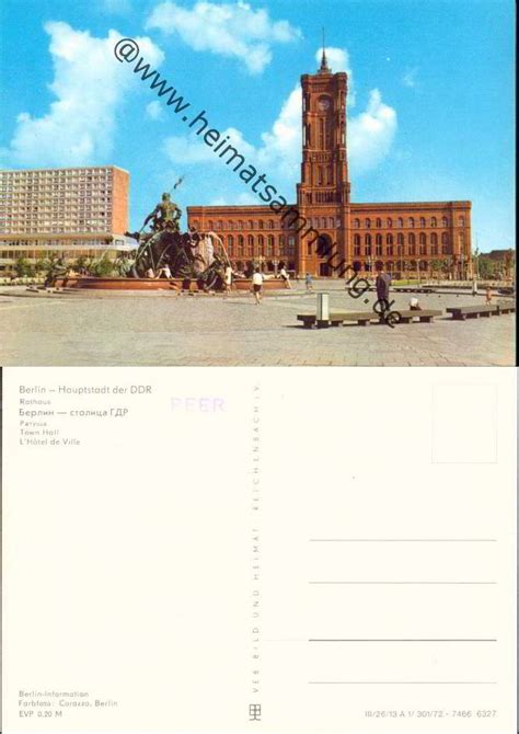 Historische Ansichtskarten Berlin Mitte Rotes Rathaus