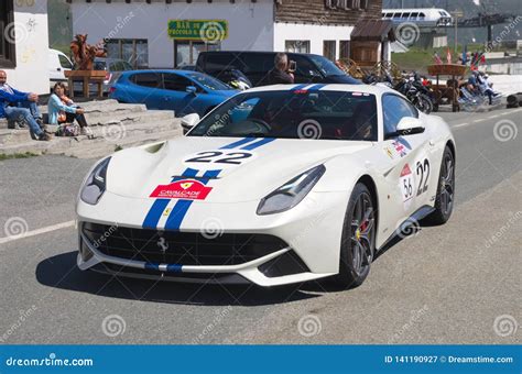 White 912 Ferrari Take Part In The Cavalcade 2018 Event Along The Roads