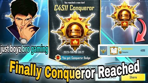 Everyone Can Reach Conqueror Bgmi Solo Rank Push Live தமழ Paid