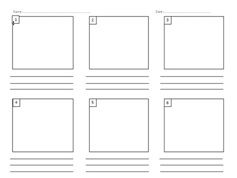 Storyboard Template Teaching Resources