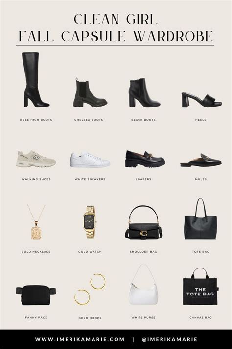 Clean Girl Outfits Capsule Wardrobe Women Fashion Capsule Winter