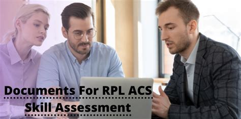 Documents For Rpl Acs Skill Assessment