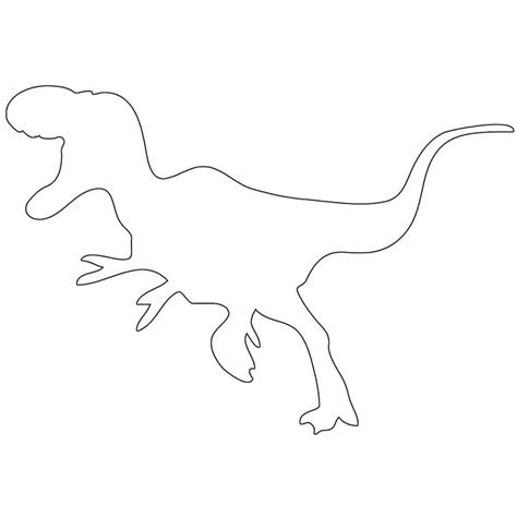 T-Rex Dinosaur Outline – Dinosaur Coloring Page