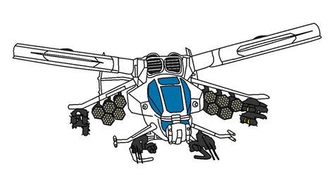 Avatar: AT-99 Scorpion Gunship Templat by ritanchowchury on DeviantArt