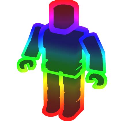 Man Rainbow R Outline Avatar Aura Roblox