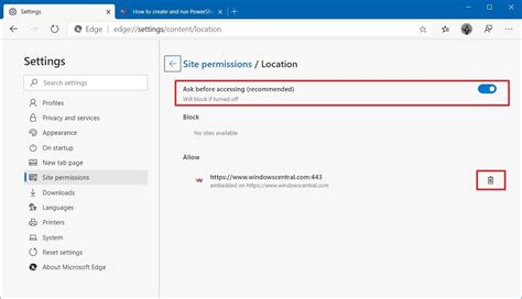 How To Manage Site Permissions On The New Microsoft Edge Windows Central