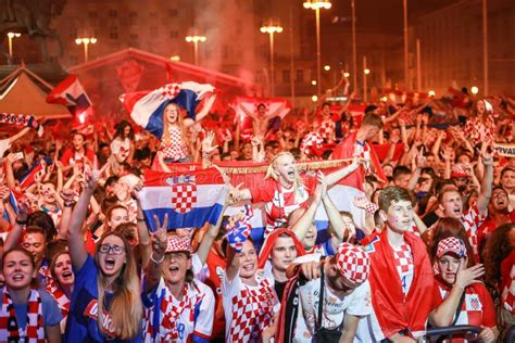 Croatian Football Fans Editorial Stock Photo Image Of Celebrate