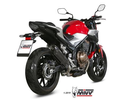 Escape Honda Cb F Mivv Suono Inox Negro H L Mivv