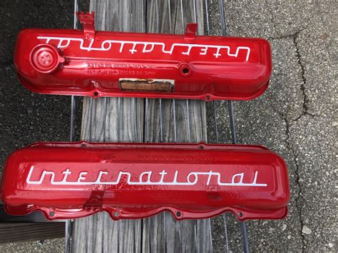 Newly Painted Valve Covers Sporting The International Logo