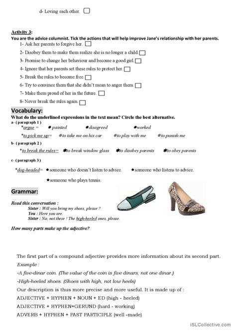 Generation gap worksheet general gra Français FLE fiches pedagogiques