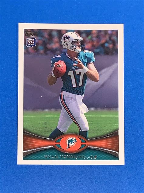 2012 Topps Ryan Tannehill Rookie Card 134 Miami Dolphins Set Break NM