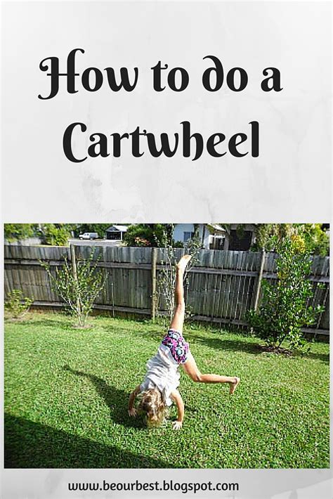 Be Our Best: How to do a cartwheel