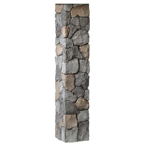 Genstone Stacked Stone Kenai 24 In X 12 In Faux Stone Siding Outside Corner Panel G2sskic The