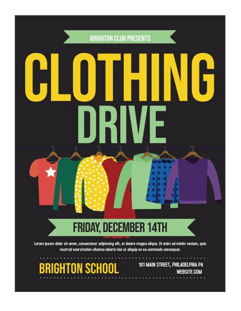 Clothing Drive Flyer Template