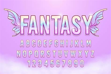 Decorative Fantasy Editable Text Effect Vector Design Vector