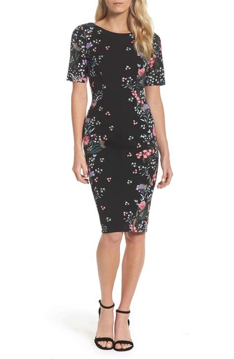 Adrianna Papell Print Sheath Dress Nordstrom Printed Sheath Dresses