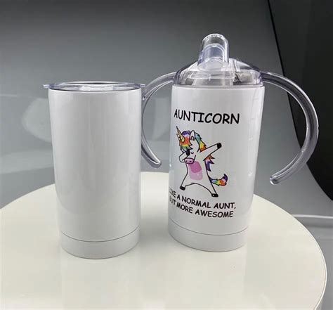 12oz Sublimation Straight Sippy Cups Luna Crafts Supplier Uk